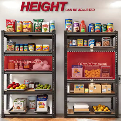 Arvaniq Storage Shelf 72"/60"H Garage Shelving Storage Shelves，2000LBS Capacity Heavy Duty Adjustable Storage Shelve For Closet